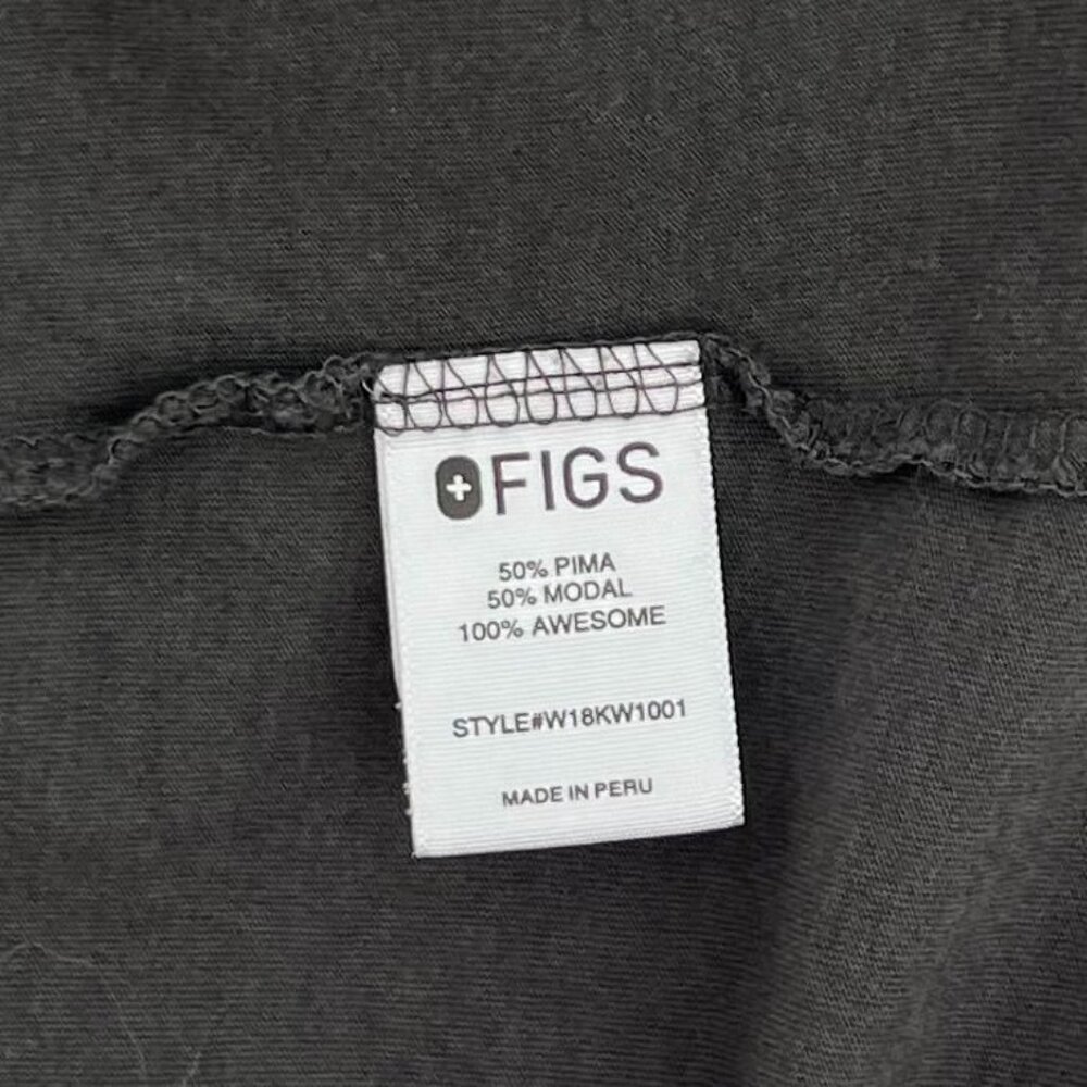 Figs Women's Super Soft Short Sleeve T Shirt Under Scrub Size L Dark Gray Nurse - Picture 4 of 7